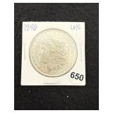 1896 UNC Morgan Silver Dollar Coin