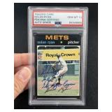 1971 Topps Nolan Ryan Hand Signed Authentic Autogr