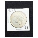 1923 D Peace Silver Dollar Coin