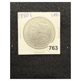 1880 S UNC Morgan Silver Dollar Coin