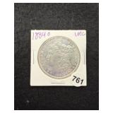 1884 O UNC Morgan Silver Dollar Coin