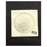 1890 O UNC Morgan Silver Dollar Coin