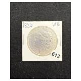 1886 UNC Morgan Silver Dollar Coin