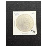 1886 UNC Morgan Silver Dollar Coin
