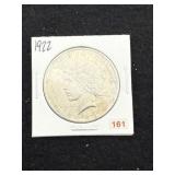 1922 Peace Silver Dollar Coin