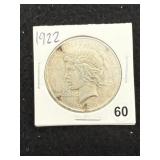 1922 Peace Silver Dollar Coin