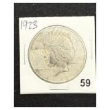 1923 Peace Silver Dollar Coin