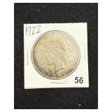 1922 Peace Silver Dollar Coin