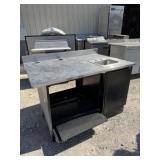 Stainles Prep Table with Sink Royston Cabinet