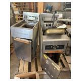 Lot of 2 Fryer Dump Station