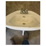 Heavy Porcelain Sink.
