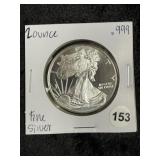 2oz .999 Fine Silver Coin