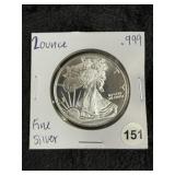 2oz .999 Fine Silver Coin