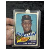 Juan Marichal Hand Signed Authentic Autograph