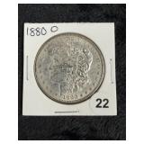 1880 O Morgan Silver Dollar Coin