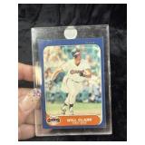 1986 Fleer Will Clark Baseball Card
