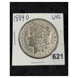 1884 O UNC Morgan Silver Dollar Coin