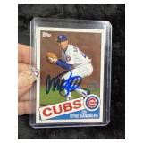 Ryne Sandberg Hand Signed Authentic Autograph