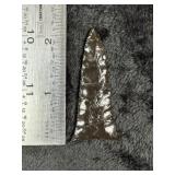 Obsidian Arrow Point Indian Artifact Arrowhead