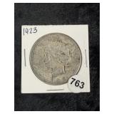 1923 Peace Silver Dollar Coin