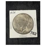 1924 Peace Silver Dollar Coin