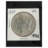 1889 UNC Morgan Silver Dollar Coin