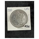 1880 UNC Morgan Silver Dollar Coin