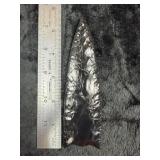 Obsidian Clovis Indian Artifact Arrowhead