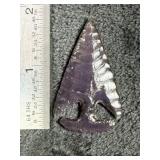 Obsidian Arrow Point Indian Artifact Arrowhead