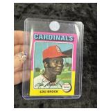 1975 Topps Lou Brock Baseball Card