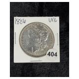 1886 UNC Morgan Silver Dollar Coin