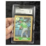 1987 Topps Mark McGwire Baseball Card