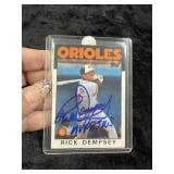 Rick Dempsey Hand Signed Authentic Autograph