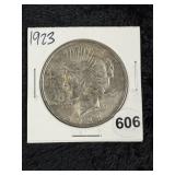 1923 Peace Silver Dollar Coin