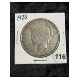 1923 Peace Silver Dollar Coin