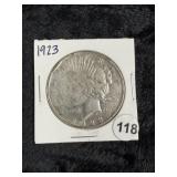 1923 Peace Silver Dollar Coin