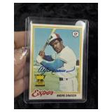 Andre Dawson Hand Signed Authentic Autograph