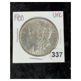 1900 UNC Morgan Silver Dollar Coin