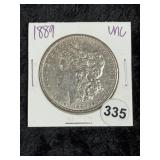 1889 UNC Morgan Silver Dollar Coin