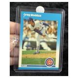 1987 Fleer Greg Maddux Baseball Card