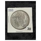 1889 Morgan Silver Dollar Coin