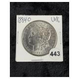 1884 O UNC Morgan Silver Dollar Coin