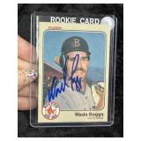 Wade Boggs Hand Signed Authentic Autograph