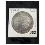 1885 O UNC Morgan Silver Dollar Coin