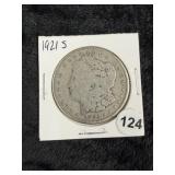 1921 S Morgan Silver Dollar Coin