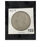 1921 D Morgan Silver Dollar Coin