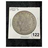 1921 S Morgan Silver Dollar Coin