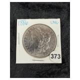 1886 UNC Morgan Silver Dollar Coin
