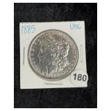 1885 UNC Morgan Silver Dollar Coin