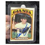 Dave Kingman Hand Signed Authentic Autograph